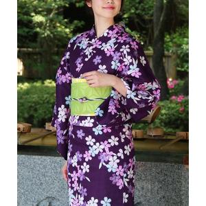 レディース 浴衣 届いてすぐ着られる艶めく大人浴衣3点セット