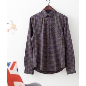 シャツ タータン長袖シャツ メンズ