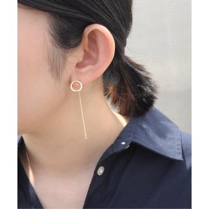 ピアス LAUREN　サークル＆バーキャッチ　ピアス メンズ レディース