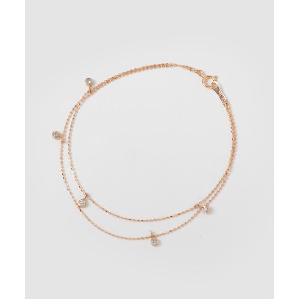 ブレスレット K18ダイヤレイヤーブレスレット レディース