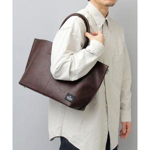 ビジネスバッグ フェイクレザー トートバッグ / ビジネストート / ハンドトート メンズ レディース