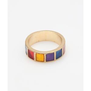 指輪 ステンドグラス風エポキシリング