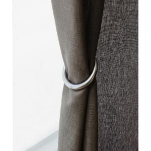 収納 umbra/ハロ マグネティックタイバック カーテンタッセル 2個セット ニッケル