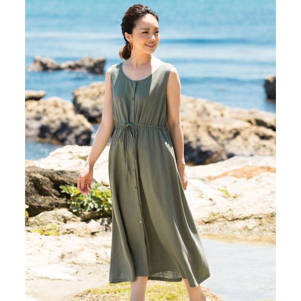 マタニティ 「ZOZO限定カラー」ノースリーブ 2way リネン ワンピース 3点セット