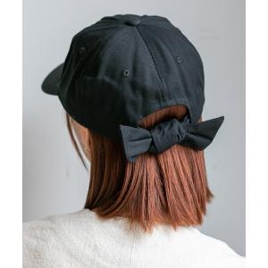 キャップ 帽子 バックリボンキャップ UV レディース