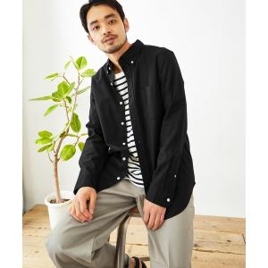 シャツ ブラウス メンズ ボタンダウン ハイストレッチ L/S オックスフォード シャツ