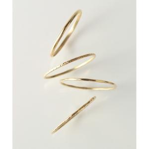 指輪 リング 「anq.」K10・4本セットリング レディース