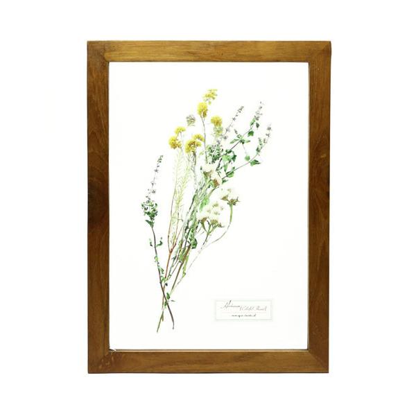 インテリア GLASS FRAME FLOWER-YE　グラスフレーム フラワーイエロー