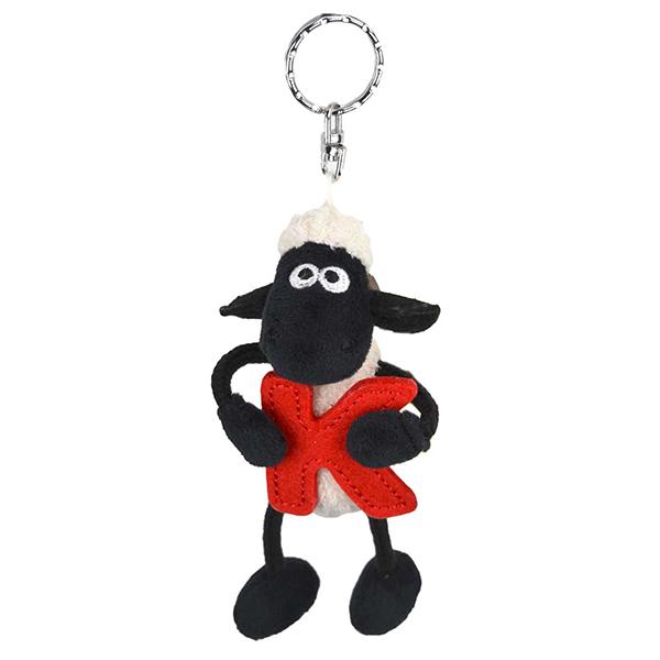 キーホルダー NICI/ひつじのショーン キーリング ショーン「K」10cm