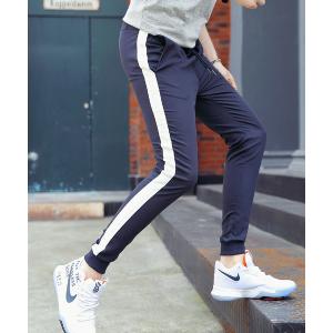 パンツ スラックス サイドライン スラックス ジョガーパンツ