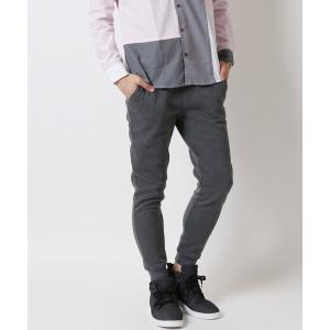 パンツ 裏起毛スウェット細身ジョガーパンツ