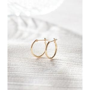 con affetto ピアス K18パイプフープピアス レディース : ZOZOTOWN 