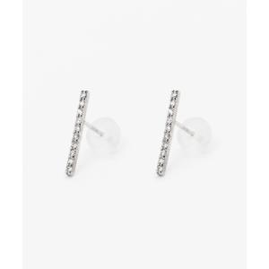 con affetto ピアス K18ダイヤリボンモチーフピアス レディース