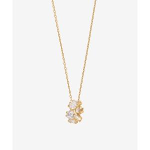 BLOOM K10 イエローゴールド ローズクオーツ しずくネックレス BLOOM（アクセサリー） ネックレス 6月誕生石 K10 イエロー
