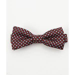 蝶ネクタイ カラー市松柄ボウタイ