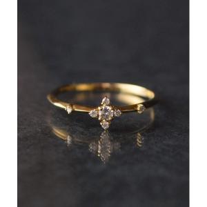 指輪 K18  polarisダイヤモンドリング