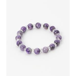 ブレスレット 「岩座」8mm玉天然石 チャロアイトブレスレット レディース