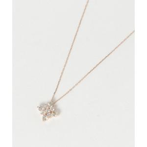 con affetto ネックレス K18ダイヤラウンドネックレス レディース