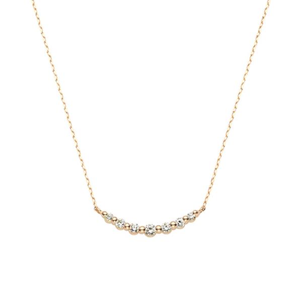 ネックレス K18YG ダイヤモンド ネックレス レディース