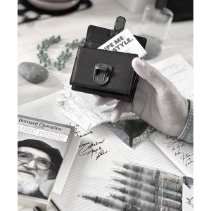 財布 メンズ パトリック ステファン / Leather trifold wallet 'cartable'　三つ折りウォレット
