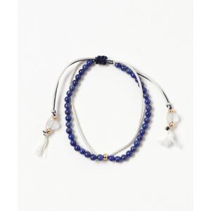 ブレスレット 「岩座」産石絹紐ブレスレット 9月 ラピスラズリ レディース