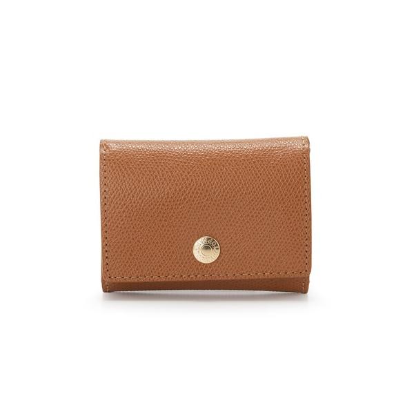 財布 COLORATO「コロラート」角シボ型押し・三つ折りミニ財布 レディース