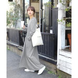 ワンピース ふんわり裏起毛マキシワンピース