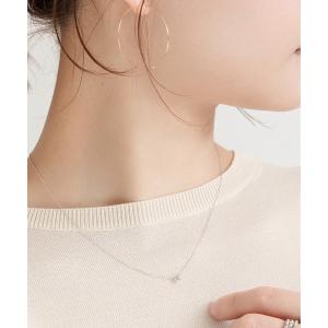 con affetto(ファッション) ネックレス Pt900 一粒ダイヤ