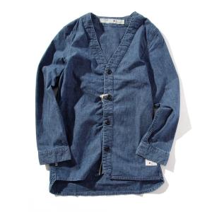 カーディガン CHAMBRAY CARDIGAN メンズ