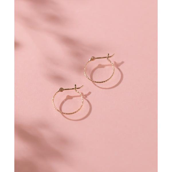 ピアス K10 イエローゴールド フープピアス BLOOM/ブルーム WEB限定 レディース メンズ