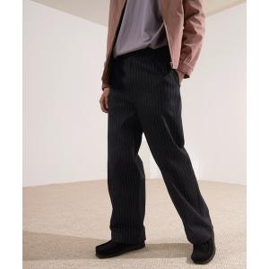 チノパン カツラギストレッチ1タックワイドチノパンツ/スケーターパンツ メンズ