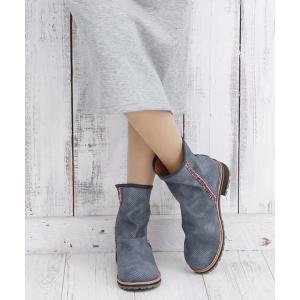 ブーツ パンチングショートブーツ