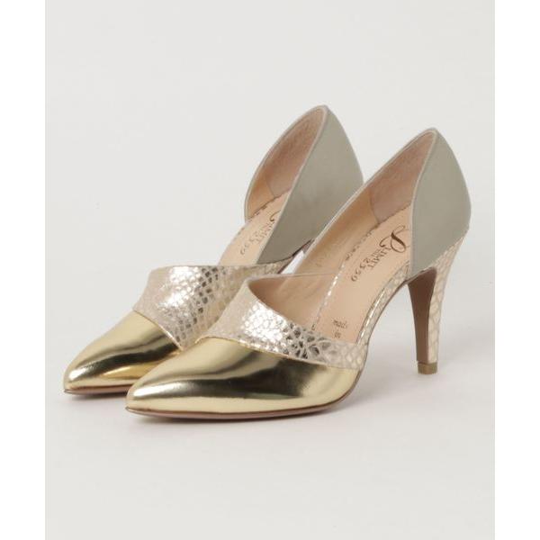 パンプス Limit till 2359 リミットティル2359 サイドオープンマテリアルコンビネー...