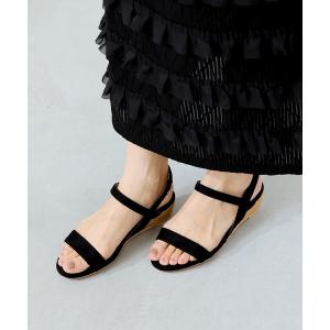 サンダル 3.5cmヒール ジュート ゴムストラ...の商品画像