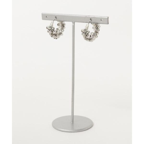 ピアス 「marinaJEWELRY」SV925SF/square metal*wrapped ho...