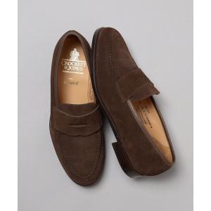 メンズ ローファー CROCKETT＆JONES × BEAMS F / 別注 MAINE スエードローファー｜zozo