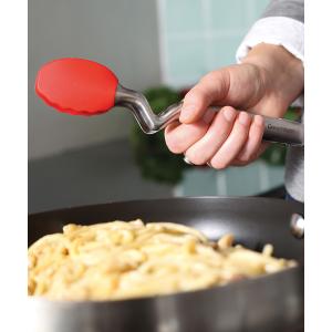 キッチン dreamfarm/スチールシリコントング S レッド レディース メンズ