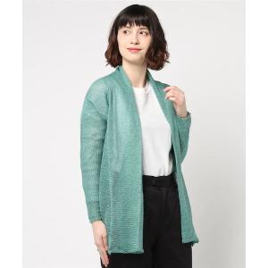 カーディガン 麻トッパーカーディガン