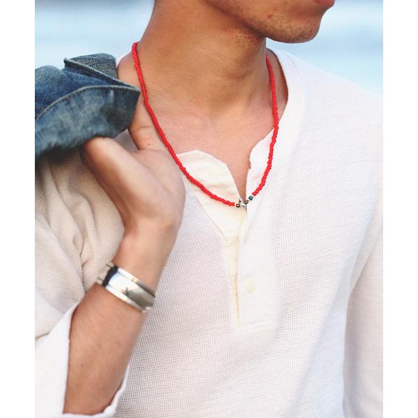 ブレスレット ホワイトハーツビーズ　ネックレス＆ブレスレット メンズ レディース