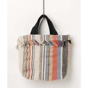 トートバッグ バッグ Lilas Campbell stripe fringe tote el sol