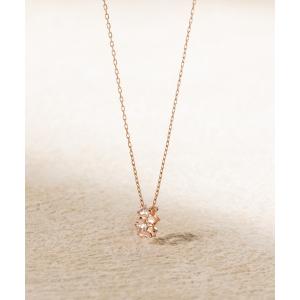 BLOOM（ブルーム） ネックレス K10 ホワイトゴールド キュービック