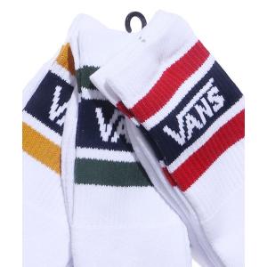 靴下 VANS/ヴァンズ College Basic 3PSocks ラインソックス ストリート スケーター｜zozo