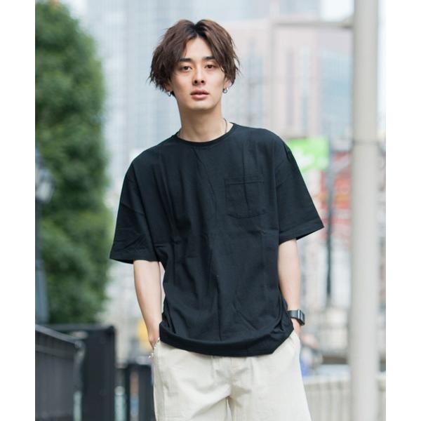 tシャツ 「CavariA/キャバリア」ビッグシルエット USAコットンクルーネック半袖Tシャツ メ...