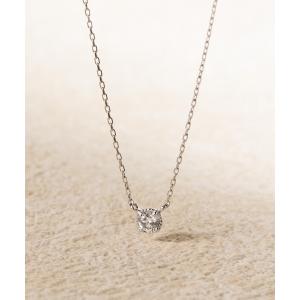 BLOOM（ブルーム） ネックレス K10 ピンクゴールド ダイヤモンド（0.03