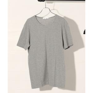 tシャツ Tシャツ Vネックフライス半袖Tシャツ