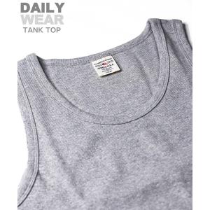 メンズ タンクトップ 「DAILY/デイリー」RIB TANK TOP / リブ タンクトップ デイリーウェア / AVIREX / アヴィレックス｜zozo