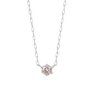 ネックレス レディース K18 ホワイトゴールド ダイヤモンド ネックレス (0.15ct) ESTELLE/エステール WEB限定の商品画像