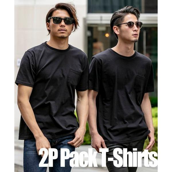 tシャツ 2枚セット Tシャツ ホワイトT（無地・プリント） メンズ
