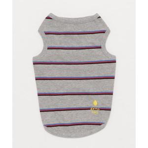 犬 服 JekyllEgg/ジキルエッグ/「くつろ着」3色ボーダー綿タンク DS，DM，XXL/犬服（ドッグウェア）