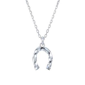 CRIMIE（クライミー） ネックレス LETTER RIBBON HORSE SHOE SILVER